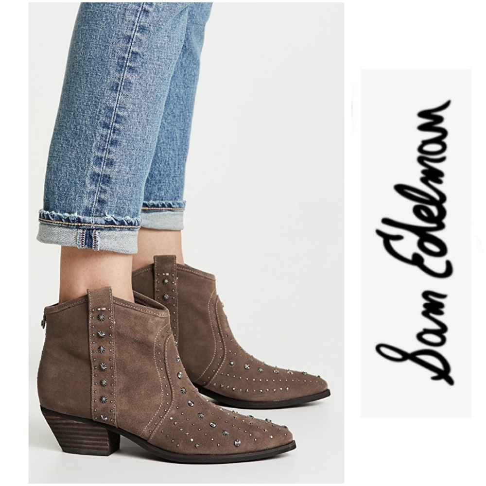 Western Inspired Studded Sam Edelman Booties